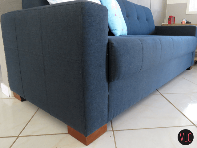 novo sofa azul