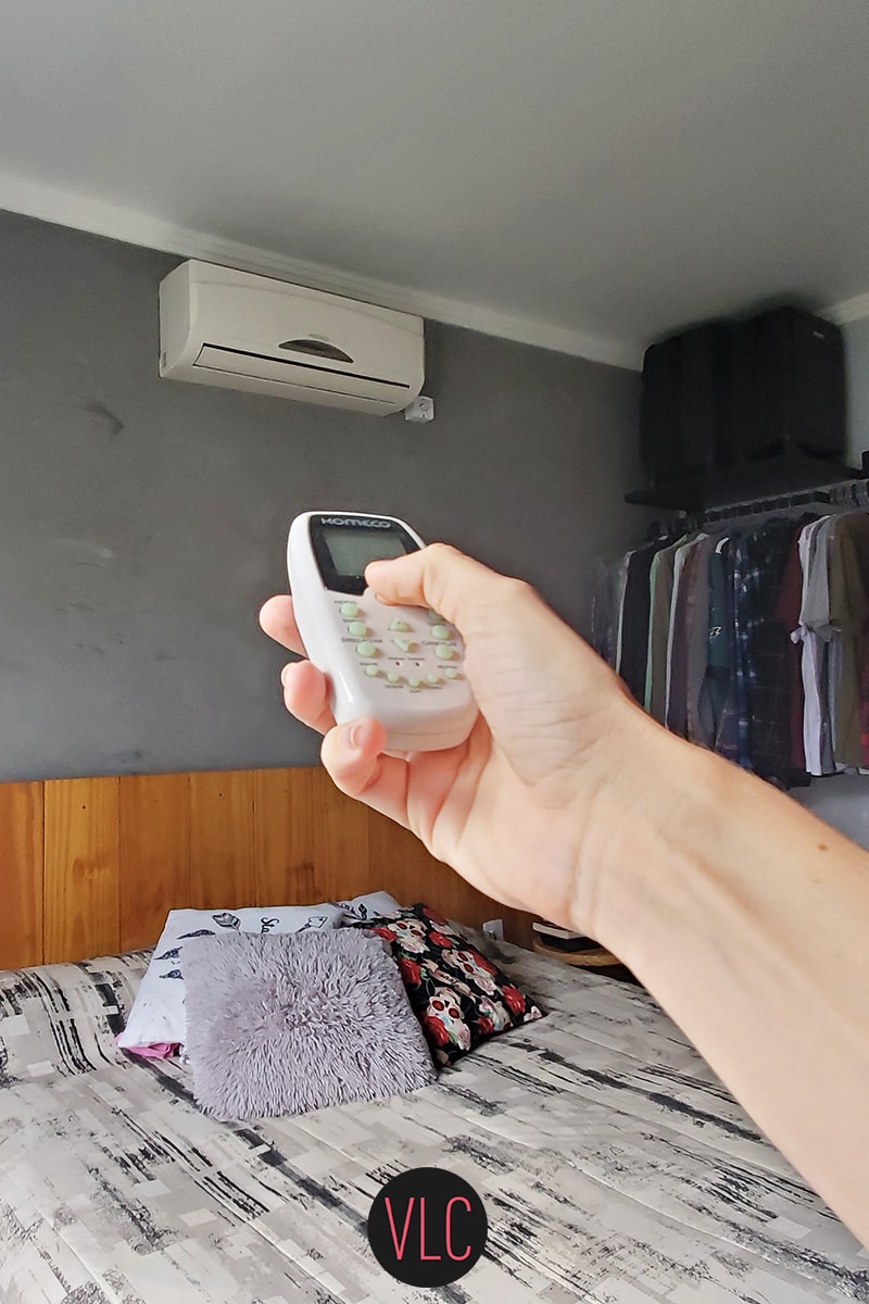 use ar condicionado split para aquecer o quarto